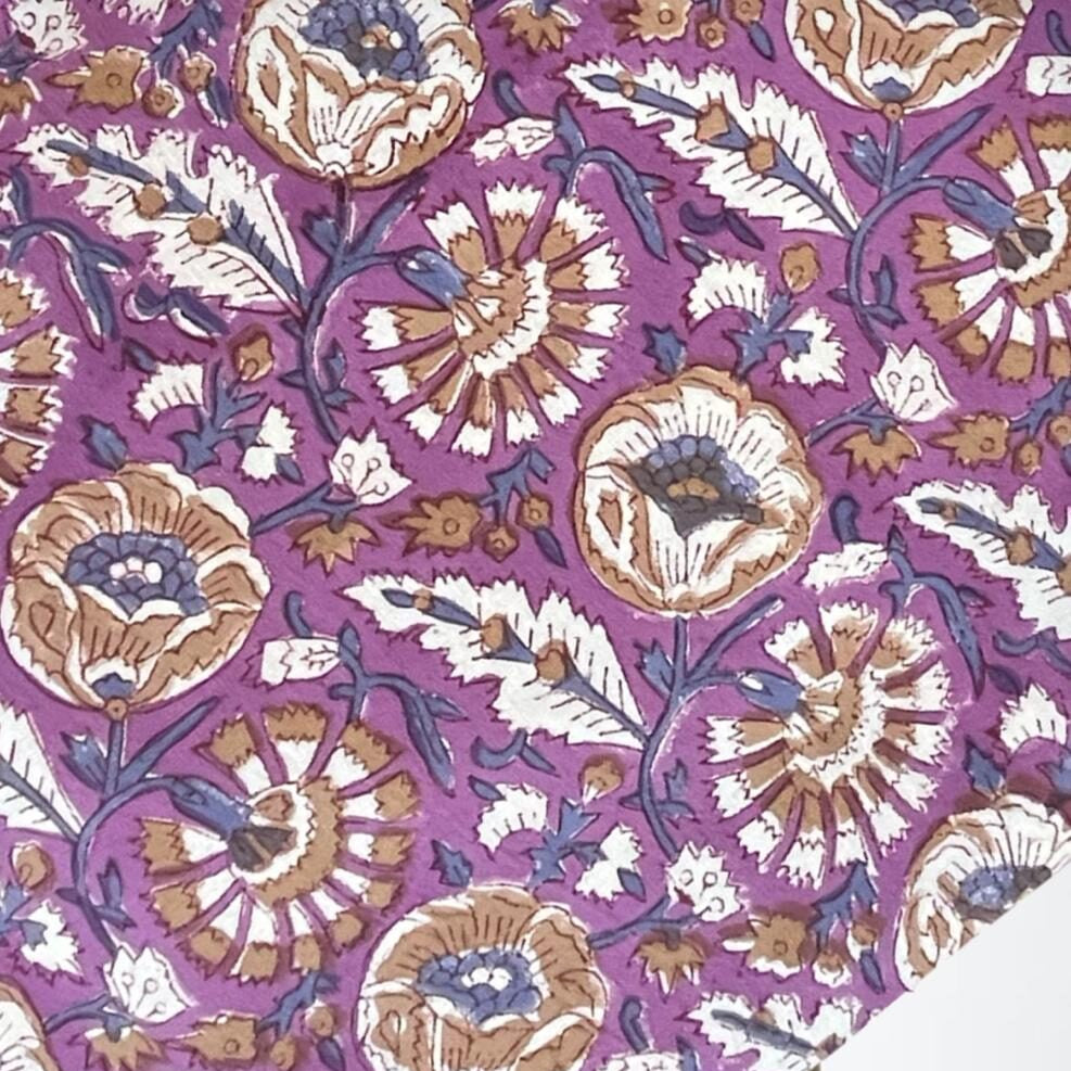 Nappe Lavande 225x150 cm 6 serviettes assorties
