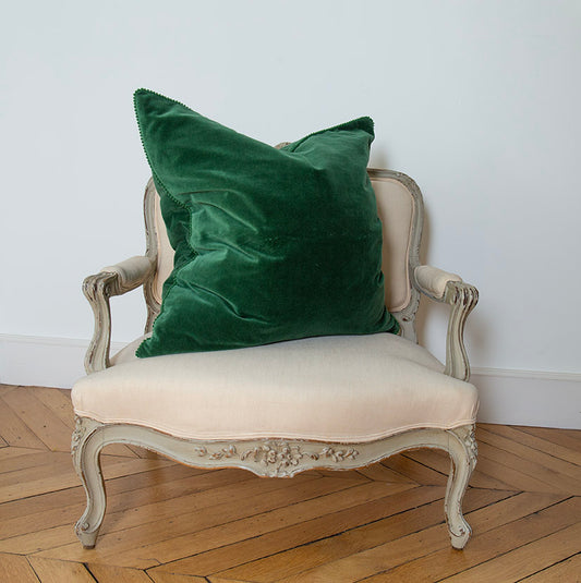 housse de coussin en velours de coton