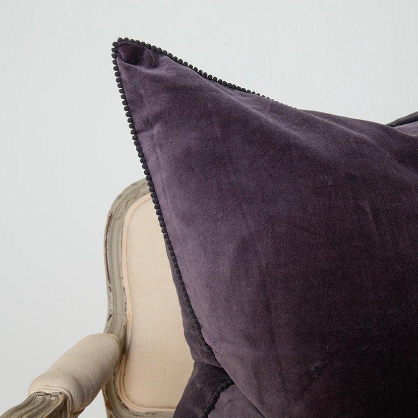 housse de coussin en velours de coton fait main