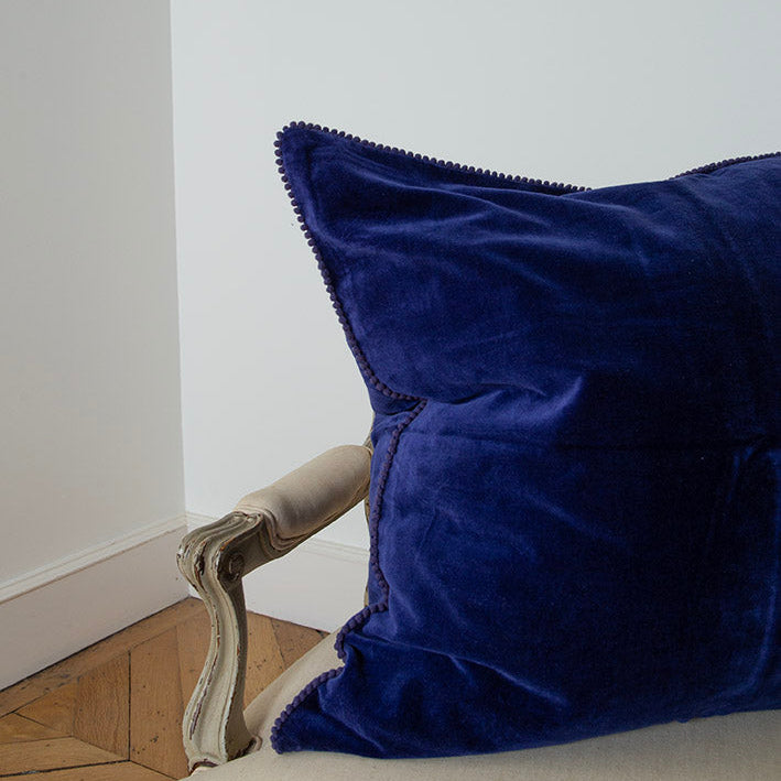 housse de coussin velours fait main