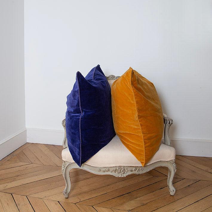 COUSSIN VELOURS DE COTON FIT MAIN