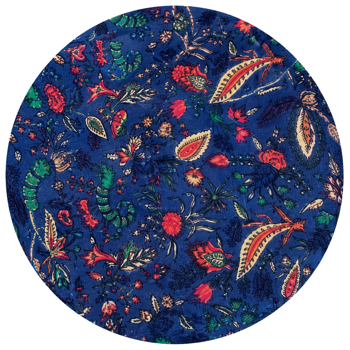 Deep Blue Cotton Poplin Pyjamas